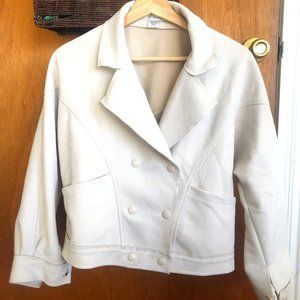 Forever New White / Cream Moto Jacket